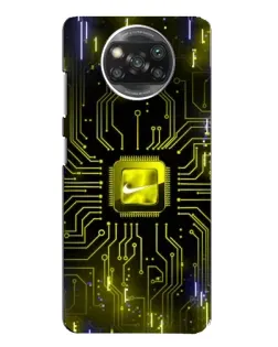 Чехол для Xiaomi POCO X3 с картинкой «Nike — золотая искра» Чехол для Xiaomi POCO X3 с картинкой «Nike — золотая искра»