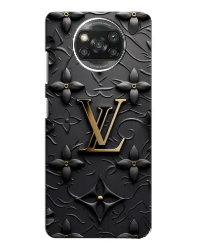 Чехол для Xiaomi POCO X3 с картинкой «Кожаная текстура LV»
