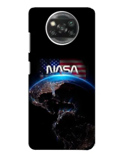 Чехол для Xiaomi POCO X3 с картинкой «Земля из космоса NASA»