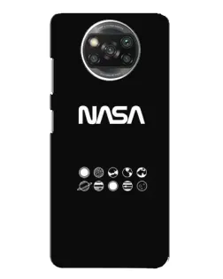 Чехол для Xiaomi POCO X3 с картинкой «NASA — технический принт» Чехол для Xiaomi POCO X3 с картинкой «NASA — технический принт»