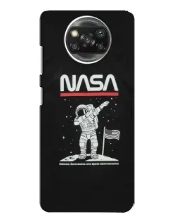 Чехол для Xiaomi POCO X3 с картинкой «NASA — шагаем по Луне» Чехол для Xiaomi POCO X3 с картинкой «NASA — шагаем по Луне»
