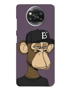 Чехол для Xiaomi POCO X3 с картинкой «Bored Ape в кепке»