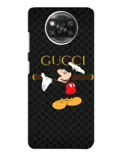 Чехол для Xiaomi POCO X3 с картинкой «Микки Маус Gucci»