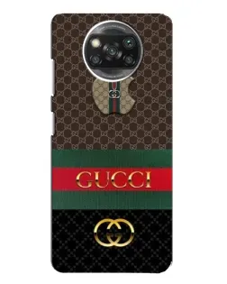 Чехол для Xiaomi POCO X3 с картинкой «Gucci — брендированный десерт»