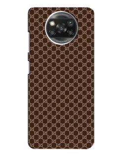 Чехол для Xiaomi POCO X3 с картинкой «Gucci — шоколадная сетка»
