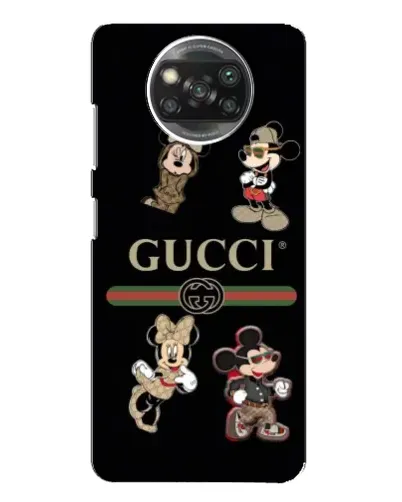 Чехол для Xiaomi POCO X3 с картинкой «Gucci — герои Disney и монограмма» Чехол для Xiaomi POCO X3 с картинкой «Gucci — герои Disney и монограмма»