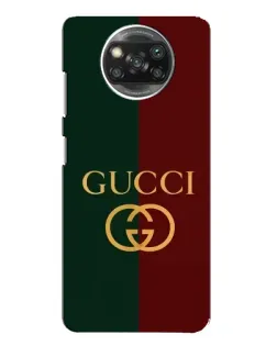 Чехол для Xiaomi POCO X3 с картинкой «Gucci — темно-зеленый градиент»