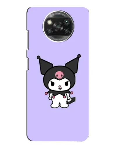 Чехол для Xiaomi POCO X3 с картинкой «Kuromi — нежный фиолетовый»