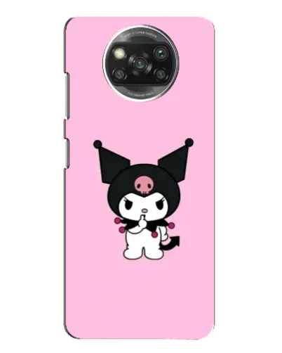 Чехол для Xiaomi POCO X3 с картинкой «Kuromi — розовая нежность»