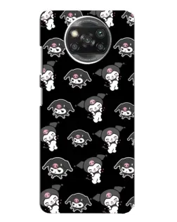 Чехол для Xiaomi POCO X3 с картинкой «Черный паттерн Kuromi» Чехол для Xiaomi POCO X3 с картинкой «Черный паттерн Kuromi»