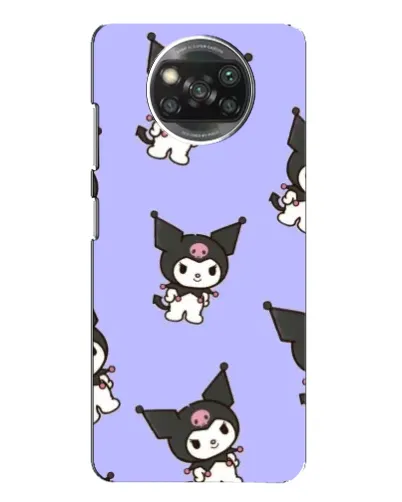 Чехол для Xiaomi POCO X3 с картинкой «Паттерн с Kuromi»