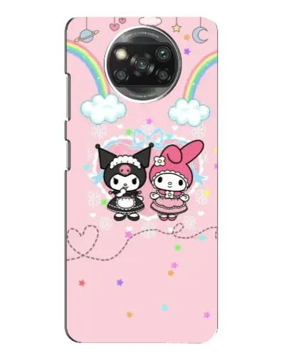 Чехол для Xiaomi POCO X3 с картинкой «My Melody и Kuromi»