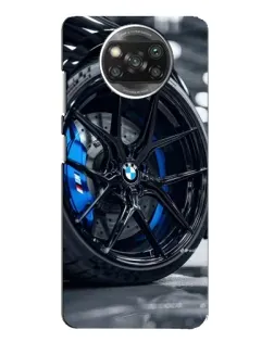 Чохол для Xiaomi POCO X3 з картинкою «Колесо BMW зблизька»