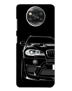 Чохол для Xiaomi POCO X3 з картинкою «Темний силует BMW»