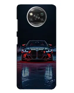 Чохол для Xiaomi POCO X3 з картинкою «BMW на мокрій дорозі»