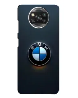 Чохол для Xiaomi POCO X3 з картинкою «Логотип BMW — мінімалізм»