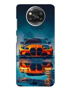 Чохол для Xiaomi POCO X3 з картинкою «BMW — золота емблема»