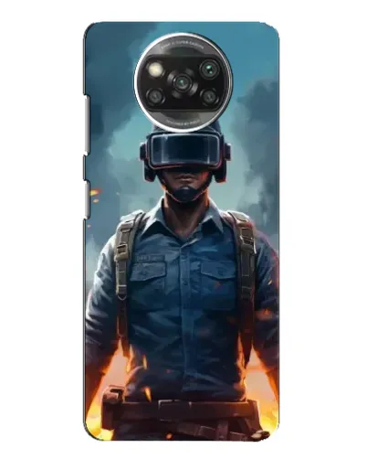 Чехол для Xiaomi POCO X3 с картинкой «PUBG — реалистичный герой»