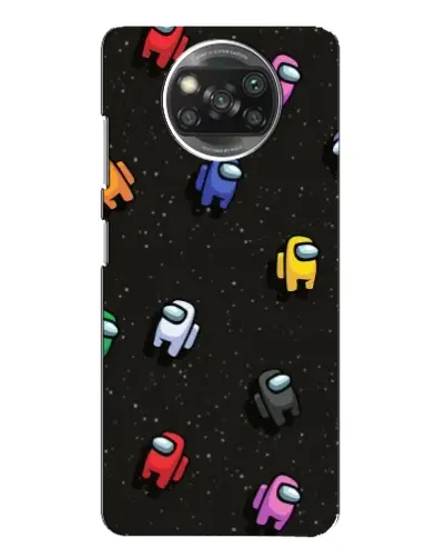 Чехол для Xiaomi POCO X3 с картинкой «Космический паттерн Among Us»