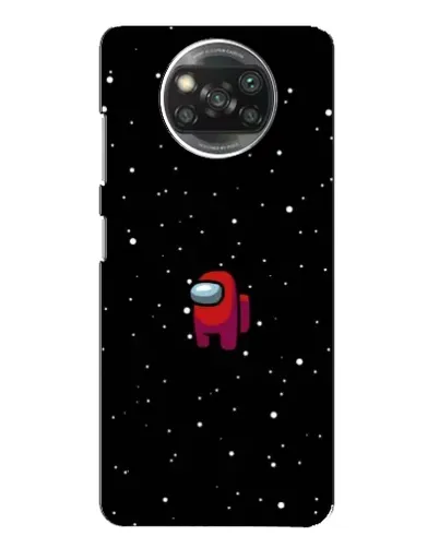 Чехол для Xiaomi POCO X3 с картинкой «Красный Among Us»