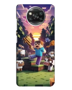 Чохол для Xiaomi POCO X3 з картинкою «Стів на фермі»
