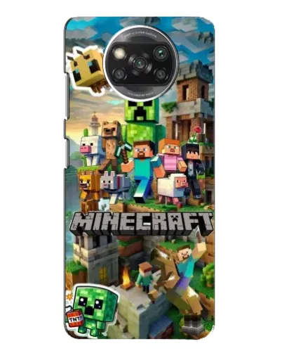 Чехол для Xiaomi POCO X3 с картинкой «Замок Minecraft»