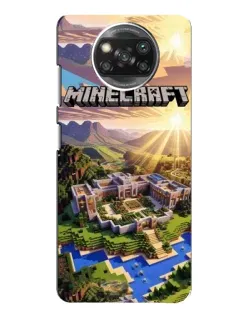 Чехол для Xiaomi POCO X3 с картинкой «Minecraft панорама»