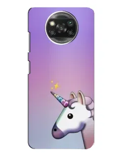 Чехол для Xiaomi POCO X3 с картинкой «Единорог градиент»
