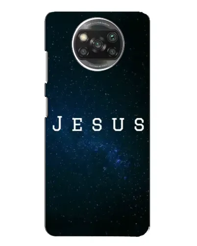 Чехол для Xiaomi POCO X3 с картинкой «Звездное небо Jesus»