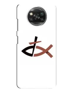 Чехол для Xiaomi POCO X3 с картинкой «Рыба и крест»