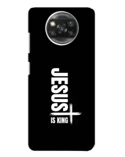 Чехол для Xiaomi POCO X3 с картинкой «Вертикаль веры Jesus»