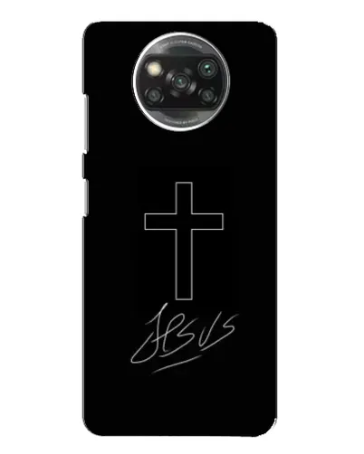 Чехол для Xiaomi POCO X3 с картинкой «Графический крест Jesus» Чехол для Xiaomi POCO X3 с картинкой «Графический крест Jesus»