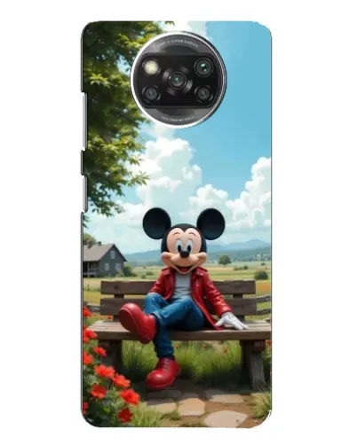 Чехол для Xiaomi POCO X3 с картинкой «Микки на скамейке» Чехол для Xiaomi POCO X3 с картинкой «Микки на скамейке»