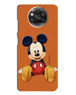 Чехол для Xiaomi POCO X3 с картинкой «Микки отдыхает»