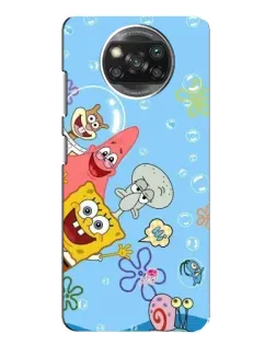 Чехол для Xiaomi POCO X3 с картинкой «Веселые пузырьки»
