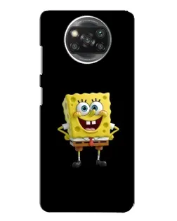 Чехол для Xiaomi POCO X3 с картинкой «Классический Губка Боб»