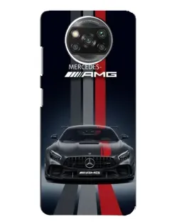 Чохол для Xiaomi POCO X3 з картинкою «Mercedes — білий карбон»