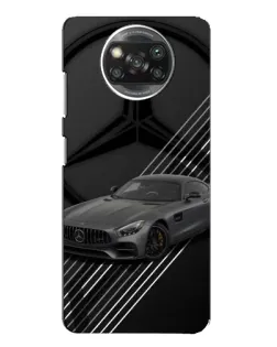 Чехол для Xiaomi POCO X3 с картинкой «Mercedes AMG — графика»