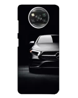 Чехол для Xiaomi POCO X3 с картинкой «Свет фар Mercedes»