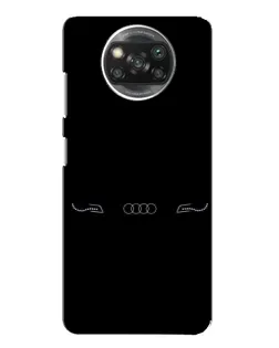 Чехол для Xiaomi POCO X3 с картинкой «Audi — световой подпись» Чехол для Xiaomi POCO X3 с картинкой «Audi — световой подпись»