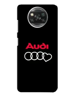 Чехол для Xiaomi POCO X3 с картинкой «Логотип Audi Heart» Чехол для Xiaomi POCO X3 с картинкой «Логотип Audi Heart»