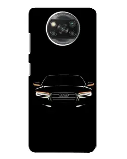 Чохол для Xiaomi POCO X3 з картинкою «Audi — нічний контур»