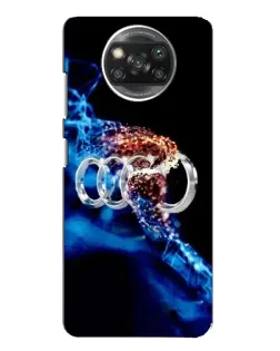Чохол для Xiaomi POCO X3 з картинкою «Енергія лого Audi»