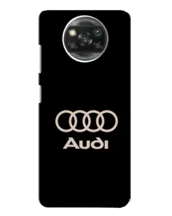 Чохол для Xiaomi POCO X3 з картинкою «Audi — золотий логотип»