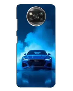 Чохол для Xiaomi POCO X3 з картинкою «Audi — блакитна енергія»