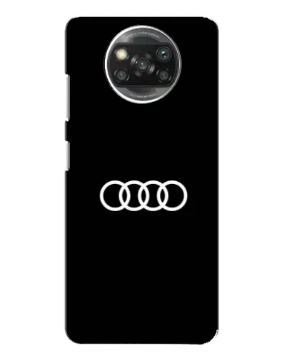 Чехол для Xiaomi POCO X3 с картинкой «Audi White Logo»