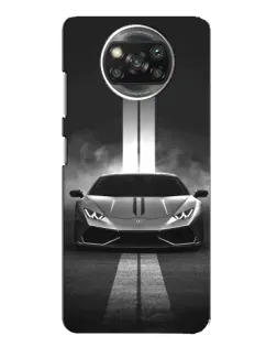 Чохол для Xiaomi POCO X3 з картинкою «Lamborghini симетрія доріг»