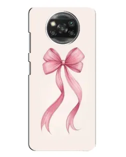 Чехол для Xiaomi POCO X3 с картинкой «Розовый бант»