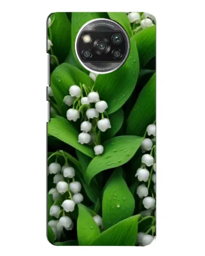Чехол для Xiaomi POCO X3 с картинкой «Ландыши в зелени»