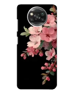 Чехол для Xiaomi POCO X3 с картинкой «Розовая ветка сакуры»